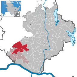 Läget för kommunfria området i Kreis Herzogtum Lauenburg