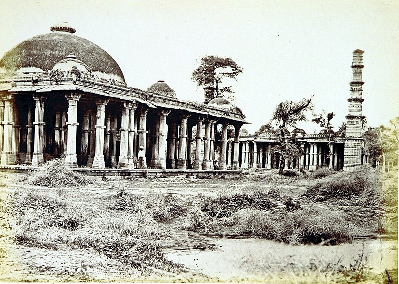 File:Saiyad Usman's Mosque View from Northend 1866 Ahmedabad.jpg