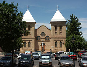 Basílica de San Albino Escudo de Armas Mesilla New Mexico.gif