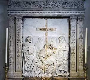 Pietà i czterech świętych (relief przypisywany Tulliowi Lombardo)