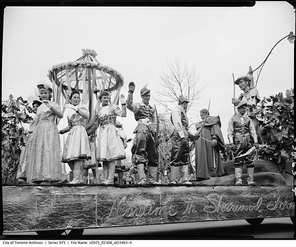A float in the 1956 parade.