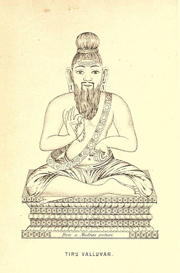 Traditional Shaivite portrait of Valluvar