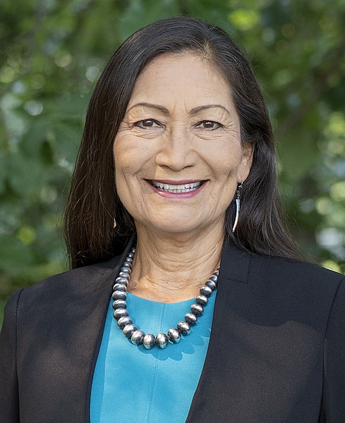 Debra Haaland, one of the first Native American women elected to the House of Representatives, is a citizen of Laguna Pueblo.
