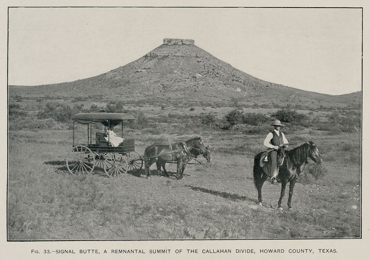 Техас 1889. Техас история штата. Фото 19 века Butte. Гора сигнал.