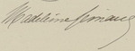 Signature of Madeleine Lemaire.png