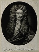 Sir Isaac Newton. Mezzotint after J. Smith, 1712, after Sir Wellcome V0004248