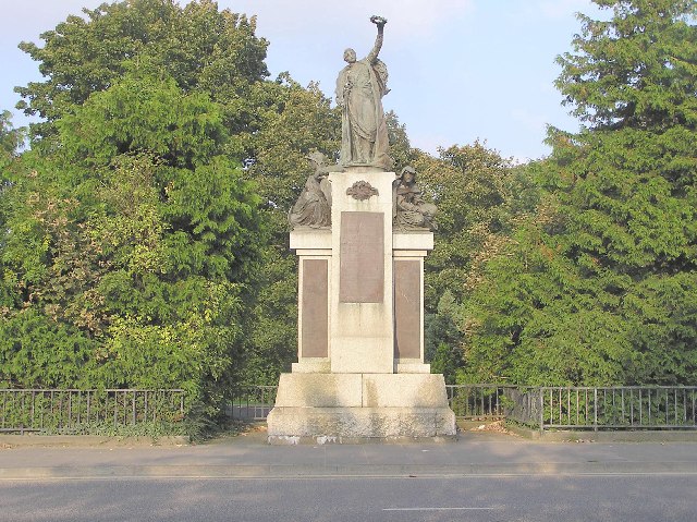 Boer War memorial to the men of the Inniskilling Fusiliers in Omagh