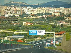 La route européenne 25 en Sardaigne.