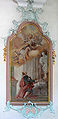 Franz Ludwig Herrmann: Wandgmälde mit Szenen aus dem Leben des hl. Ulrich von Zell, 1767. Gemälde A: "St. Ulrich weiht sein Leben der Gottesmutter"