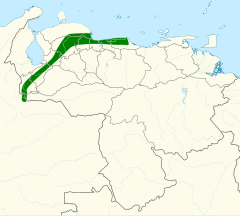 Carte de répartition de l'espèce