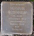 Stolperstein Arnstadt Fleischgasse 1A-Hermann Rosenbaum.JPG