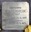 Stolperstein Bleibtreustr 17 (Charl) Rita Bergwerk.jpg