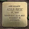 Stolperstein Pariser Str 11 (Wilmd) Adolf Riese.jpg