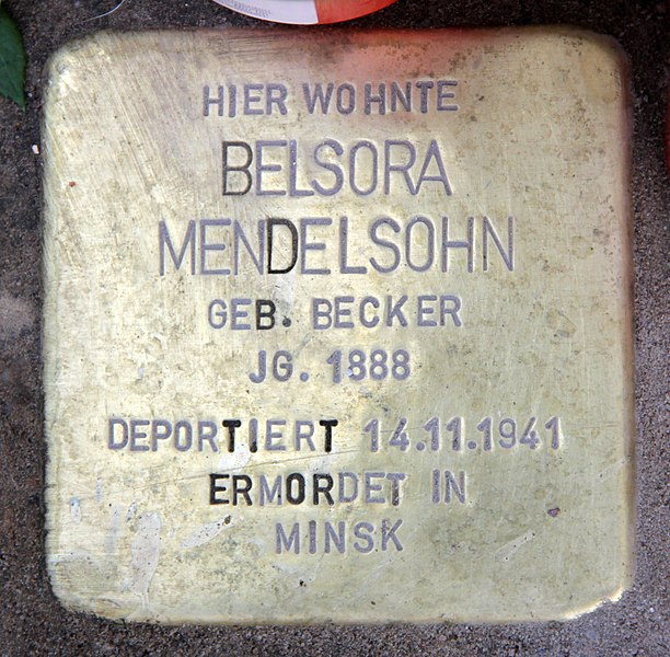 File:Stolperstein Thomasiusstr 24 (Moabi) Belsora Mendelsohn.jpg