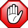 Thumbnail for File:Stop hand nuvola alternate.svg