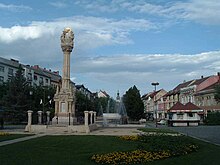La piazza principale di Szombathely.