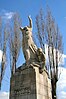 Il cimitero della Fusillé, il recinto della Fusillé e il monumento commemorativo a Tamines.