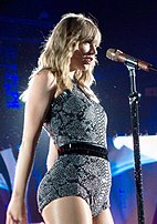 Taylor Swift earned her first ever UK number one single with her hit song "Look What You Made Me Do" in 2017, which topped the charts for two consecutive weeks. Taylor Swift Reputation Tour1 (cropped).jpg