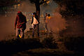 Tear gass reaction. Protests in Ankara. Events of June 7-8, 2013.