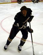 Selänne avec les Ducks d’Anaheim en 2007.