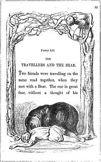 The Bear and the Travelers Aesops fable