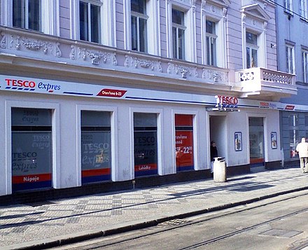 Tesco Express, Belehradska Street, Prague, Czech Republic