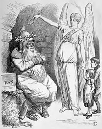 The Awakening of Father Christmas, Punch, Dec 1891.jpg