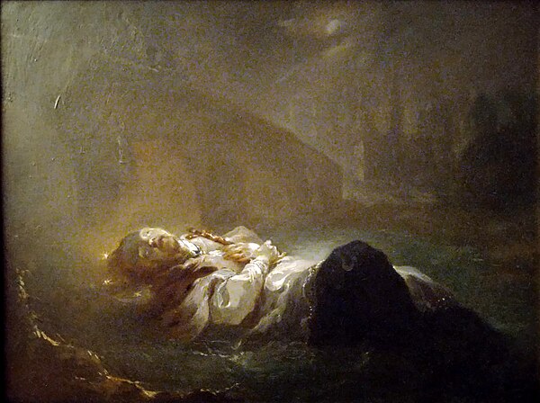 The Dead Body of John of Nepomuk on the banks of the Vltava cca 1760 by Franz Xaver Palko.