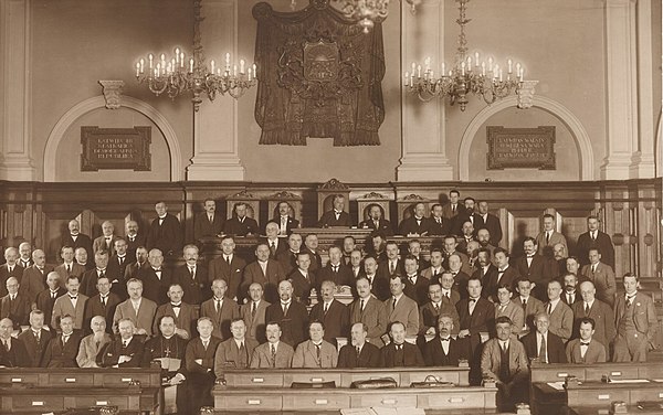 The first session of the 1st Saeima of the Republic of Latvia in 1922