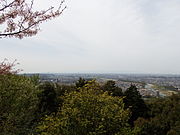 東谷山山頂の展望台からの眺望