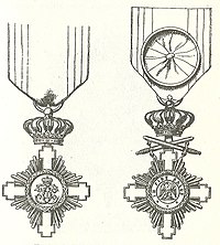 Ridder- en officierskruis uit 1893.
