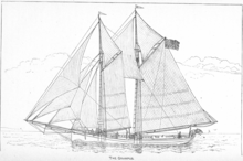 An illustration of USFC Grampus from Report of the Commissioner for 1886, published in 1889. USFC Grampus drawing 1886.PNG