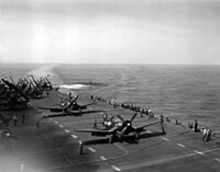 Corsair F4U sur l'USS Boxer (1951)