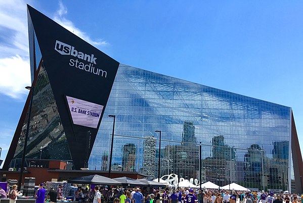 U.S. Bank Stadium, home of the Minnesota Vikings, was constructed in 2016, and was the site of Super Bowl LII.