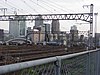 梅田貨物駅（阪急中津駅付近からの眺め）