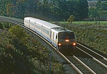 LRC trainset VIA 6917 at Newtonville, ON on October 5, 1987 (22815421456).jpg