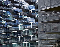 VM housing in Orestad, Denmark, by Julien de Smedt and Bjarke Ingels VMhousing.jpg