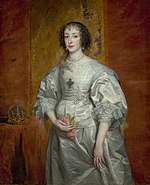 Van Dyck - Henrietta Maria von Frankreich (1609–1669), Gemahlin Karls I. von İngiltere, Um 1635.jpg