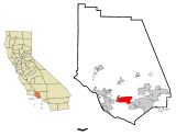 Ventura County California Incorporated and Unincorporated areas Camarillo Highlighted.svg