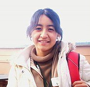 Half-Japanese, Half-Latin American girl in kindergarten uniform