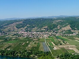 Gezicht op Saint-Jean-de-Muzols