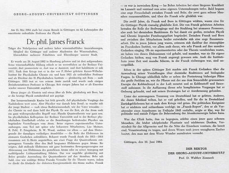 File:W. Zimmerli Nachruf 1964 auf J. Franck.jpg