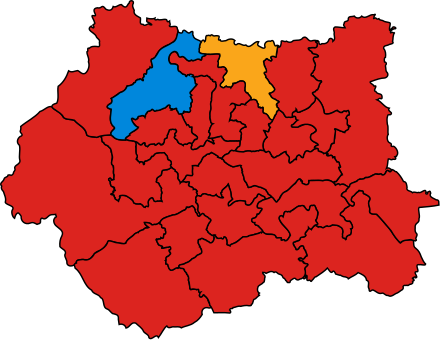 Shipley, shown here after the 2005 general election as the only Conservative constituency in West Yorkshire