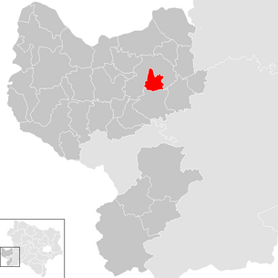 Location of the municipality of Winklarn (Lower Austria) in the Amstetten district (clickable map)