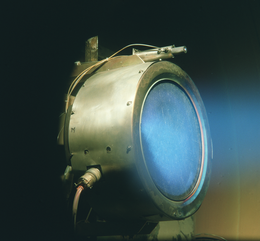 A prototype of a xenon ion engine being tested at NASA's Jet Propulsion Laboratory (2005) Xenon ion engine prototype.png