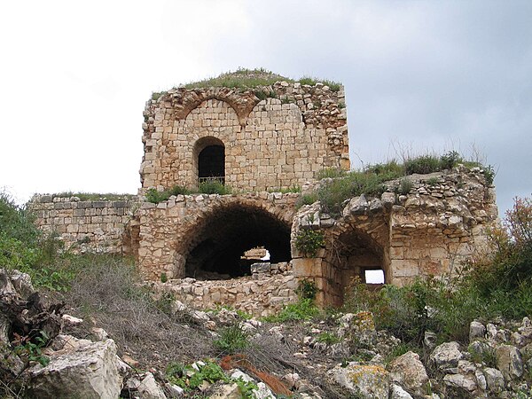 Ruins of the fortress of Jiddin, in the northwestern Galilee