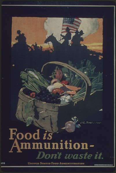 File:"Food is Ammunition- Don't Waste It.", ca. 1918 - ca. 1918 - NARA - 512488.jpg