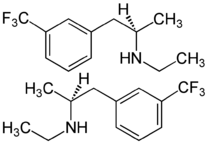 (±) -Fenfluramine Structural Formulae.png