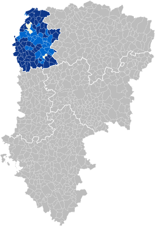 Nuance politique des candidats arrivés en tête dans chaque commune au 2e tour dans le département de l'Aisne.