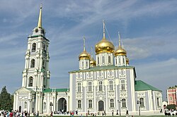 Barokní „letní“ chrám Nanebevzetí P. Marie (Uspenskij sobor) z let 1762–66 v areálu Tulského kremlu